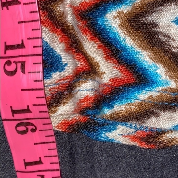 PINK ROSE boho print  casual crop top M - Picture 7 of 11